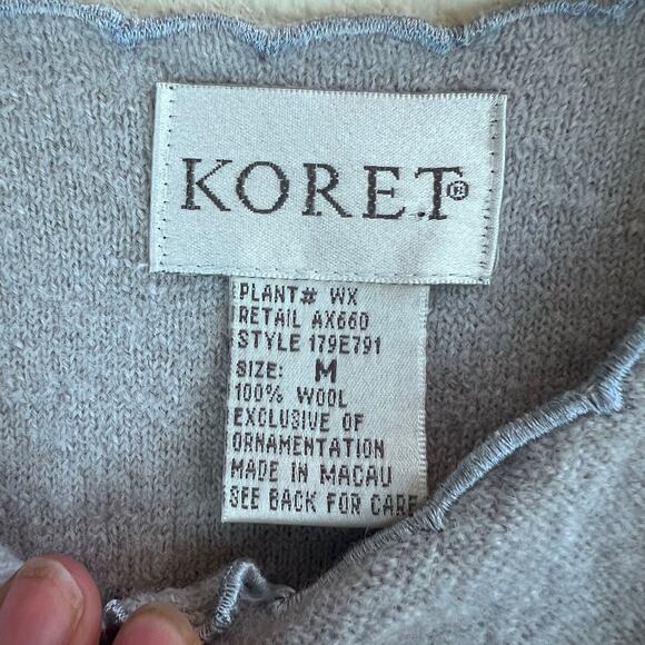 Vintage Koret Embroidered Needlework Cardigan Sweater Floral Twee Boho Lagenlook - Picture 6 of 7